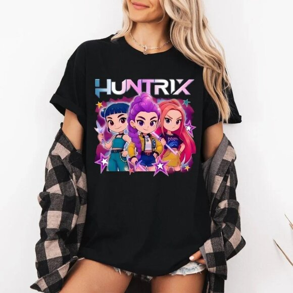 Kpop Demon Hunters Shirt, Huntrix Girl T-Shirt, Kpop idol group Shirt 05 - Picture 1 of 5